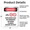 Signmission Explosive Gas No Smoking Danger Sign, Vinyl Decal, 3.5in W x 5in L, 2PK OS-2PACK-DS-D-35-V-1209 - alternate 6